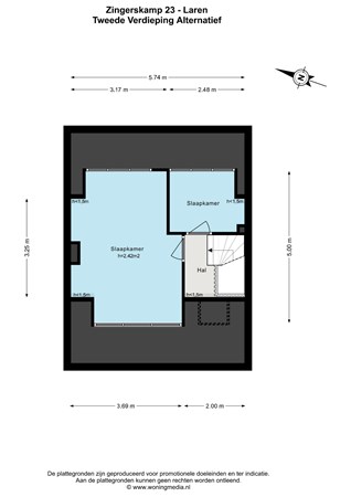 Floor plan - Zingerskamp 23, 1251 PJ Laren Nh 